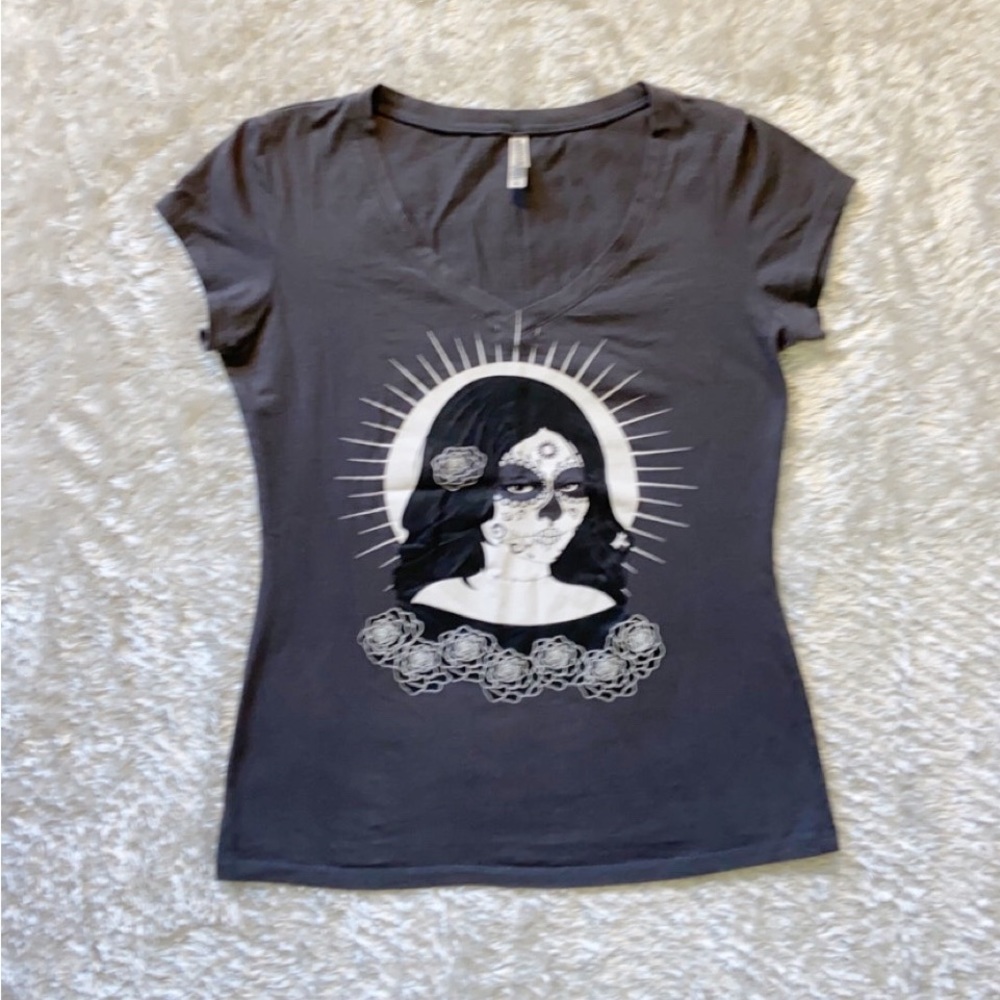 Sugar Skull V-Neck T-Shirt